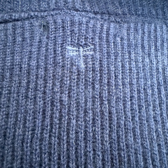 Tyler Boe 100% Cashmere Sleeveless Hooded Oversized Top Size XL Blue - Picture 7 of 7